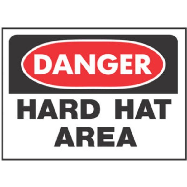 Hy-Ko Sign Osha Danger Hard Hat Area 507